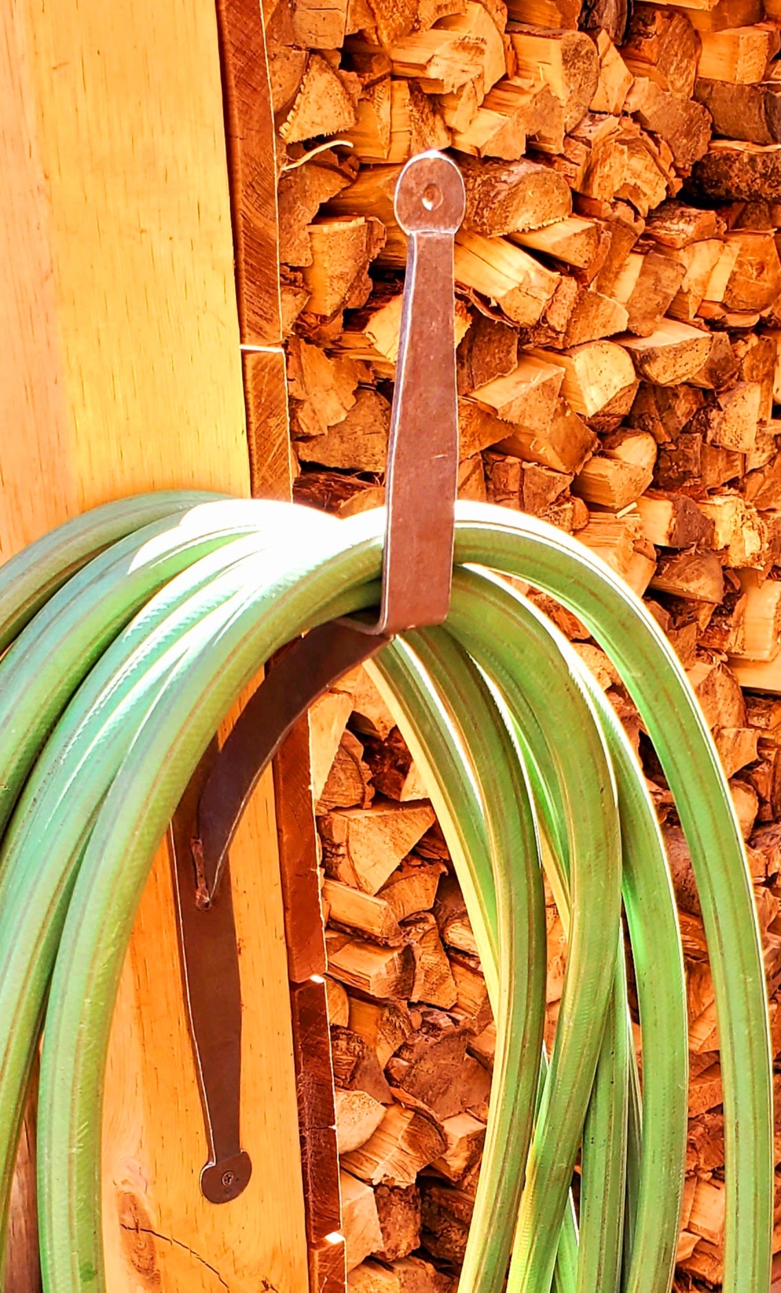 Garden Hose Storage Bracket - Spearhead Collection - Exterior Decor - D.I.Y. - Do It Yourself Projects, Misc. Brackets & Fittings, Rusted Finish, Support Brackets