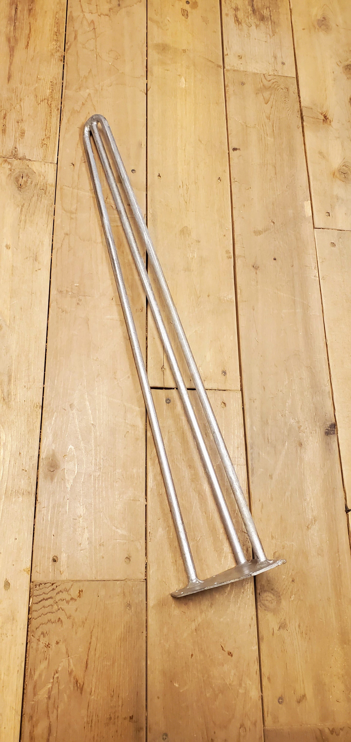 Hairpin Leg 16" Galvanized 3 prong - Spearhead Collection - Hairpin Legs - Hairpin Legs, Heavy Duty
