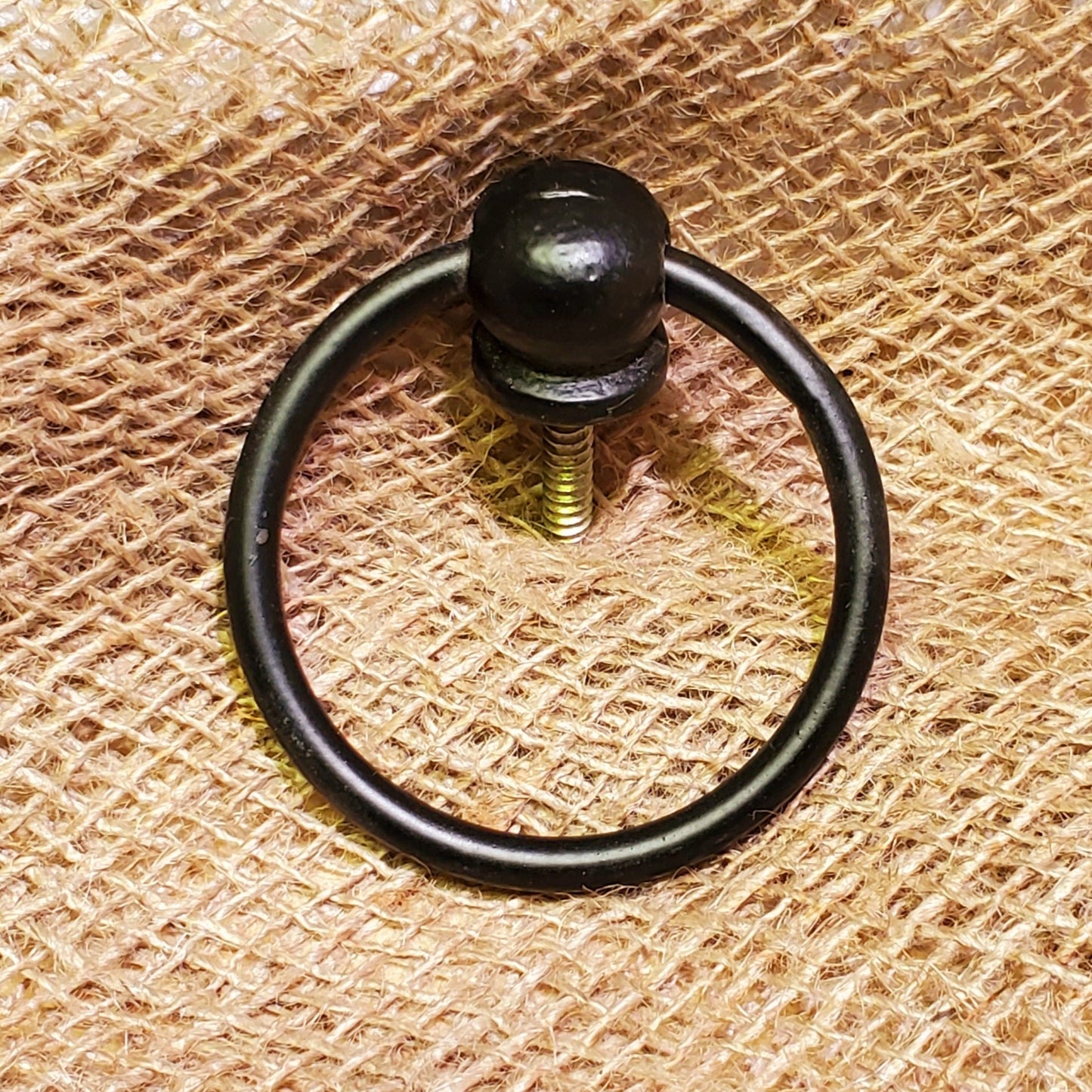 Ring Pull Handle 3" Satin Black - Spearhead Collection - Rails & Rings - Barn Restoration, Hardware, Lifting Handles, Rails & Rings, Rings, Satin Black Finish