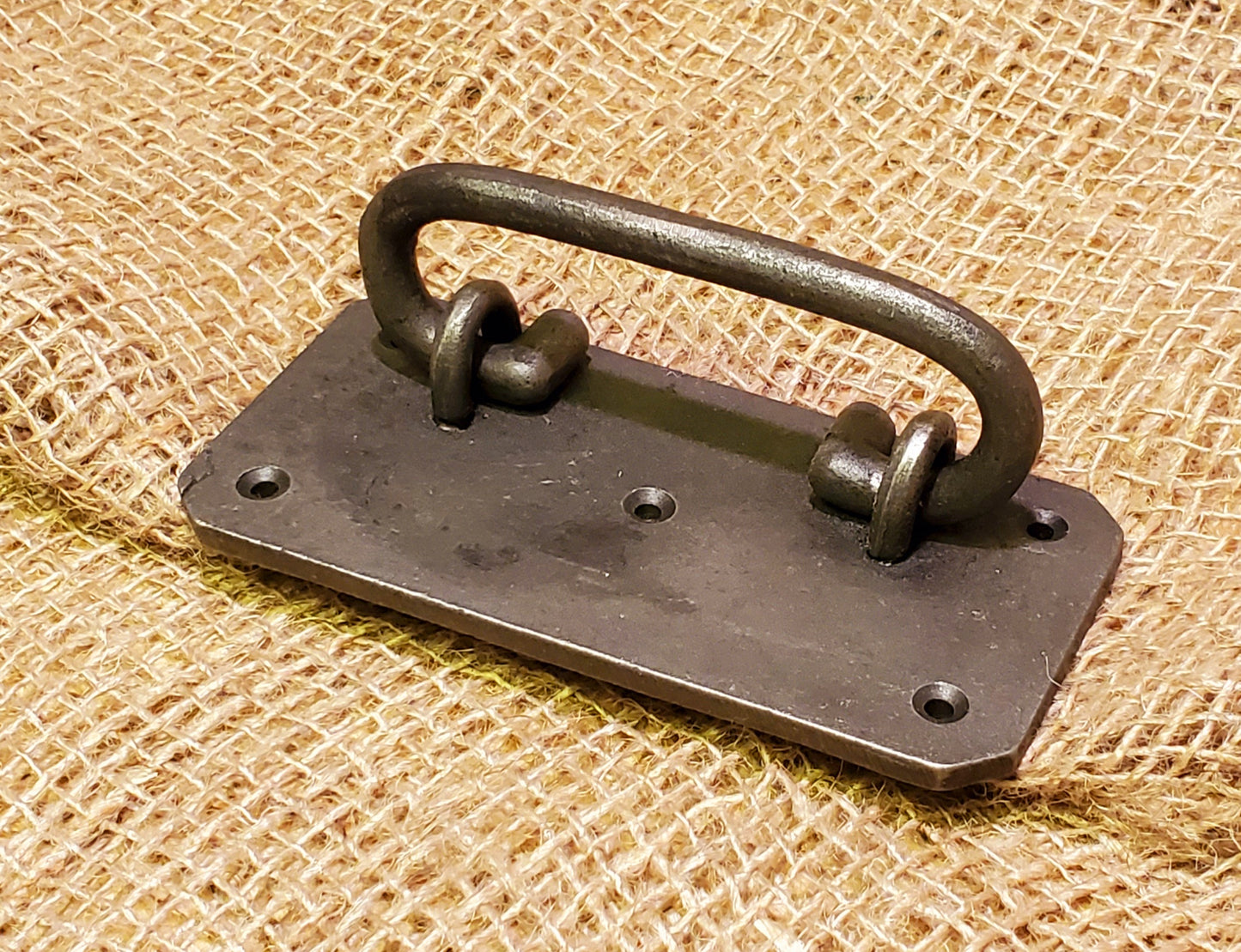 Heavy Backplate Lifting Handle - Spearhead Collection - Drop & Lifting Handles - D.I.Y. - Do It Yourself Projects, Drop Handles, Hardware, Heavy Duty, Lifting Handles