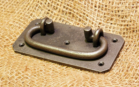 Heavy Backplate Lifting Handle - Spearhead Collection - Drop & Lifting Handles - D.I.Y. - Do It Yourself Projects, Drop Handles, Hardware, Heavy Duty, Lifting Handles