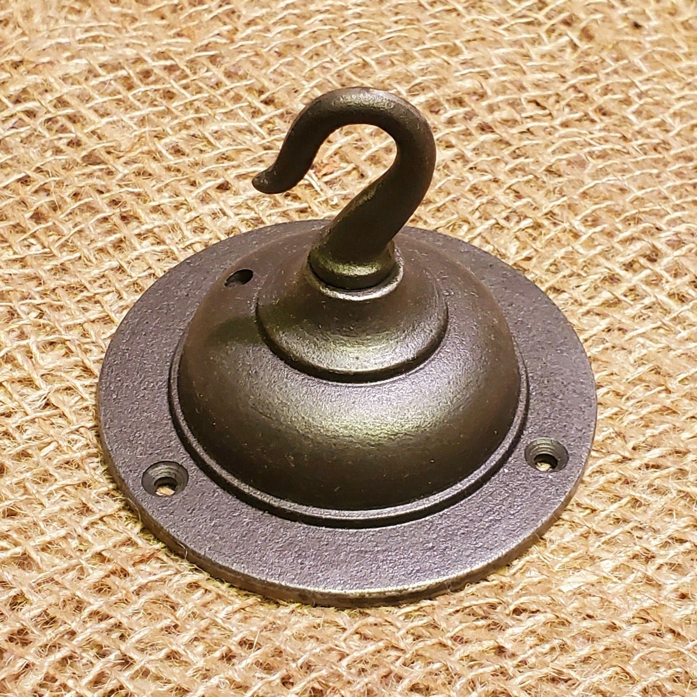Ceiling Gland Rose Flange Hook - Spearhead Collection - Lighting - Barn Restoration, Country Farmhouse, D.I.Y. - Do It Yourself Projects, Home Decor, Hooks, Single Hooks