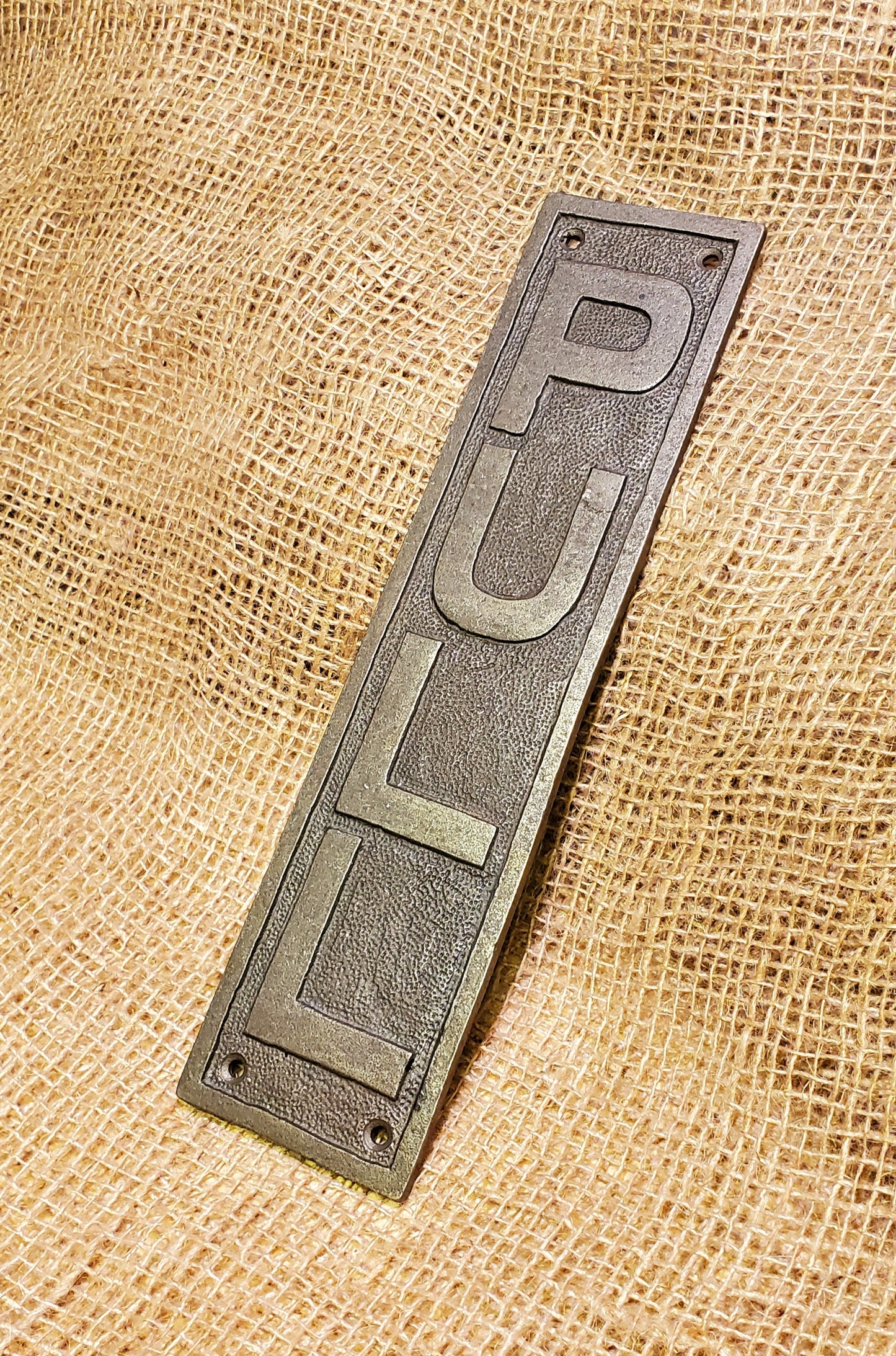 Door Push plate - PULL - Spearhead Collection - Door & Gate Entryway Hardware - Door and Entry Way Accessories, Door Hardware, Hardware, Millwork Hardware, Plaques and Signs, Push Plates