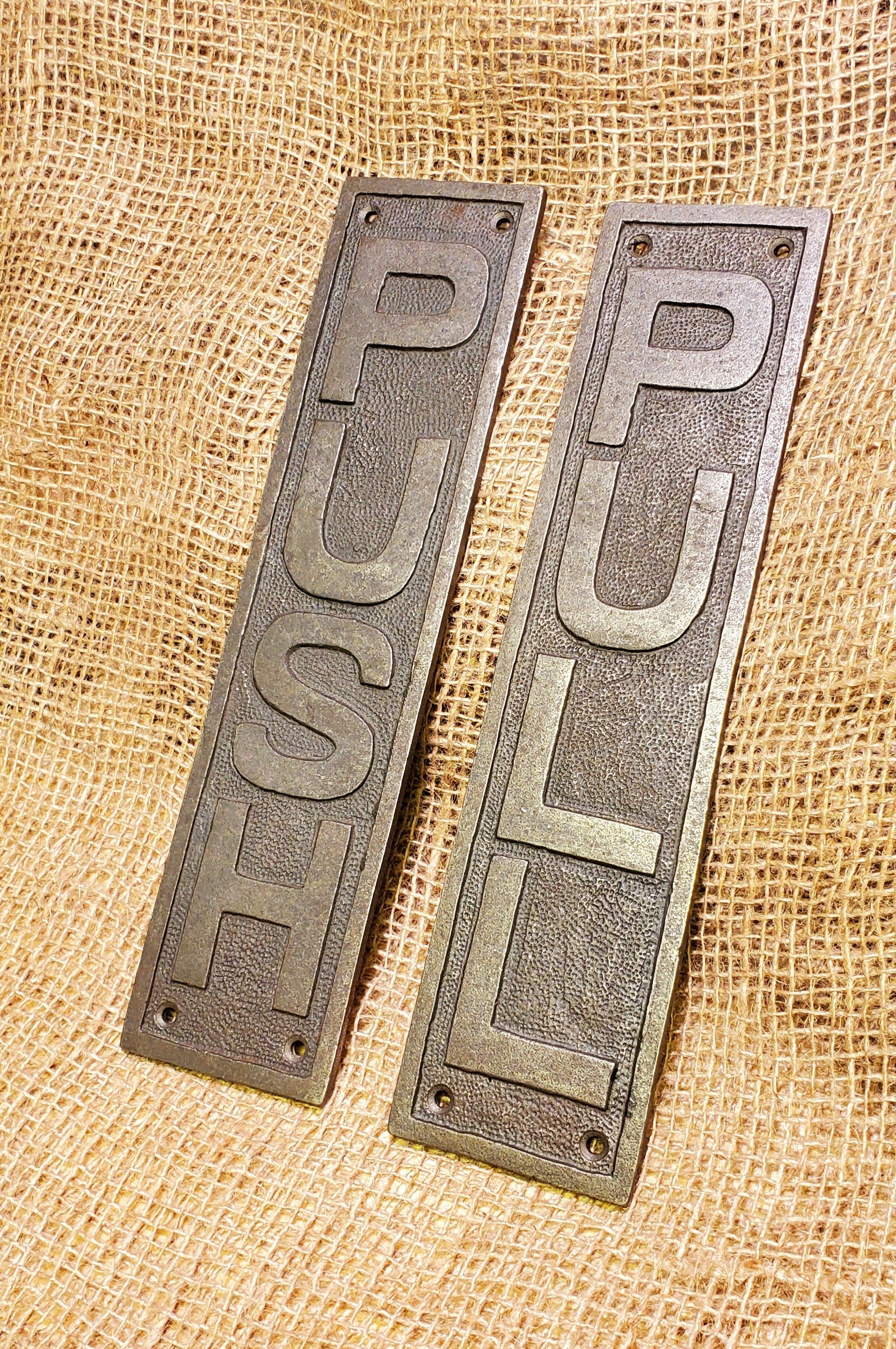 Door Push plate - PULL - Spearhead Collection - Door & Gate Entryway Hardware - Door and Entry Way Accessories, Door Hardware, Hardware, Millwork Hardware, Plaques and Signs, Push Plates