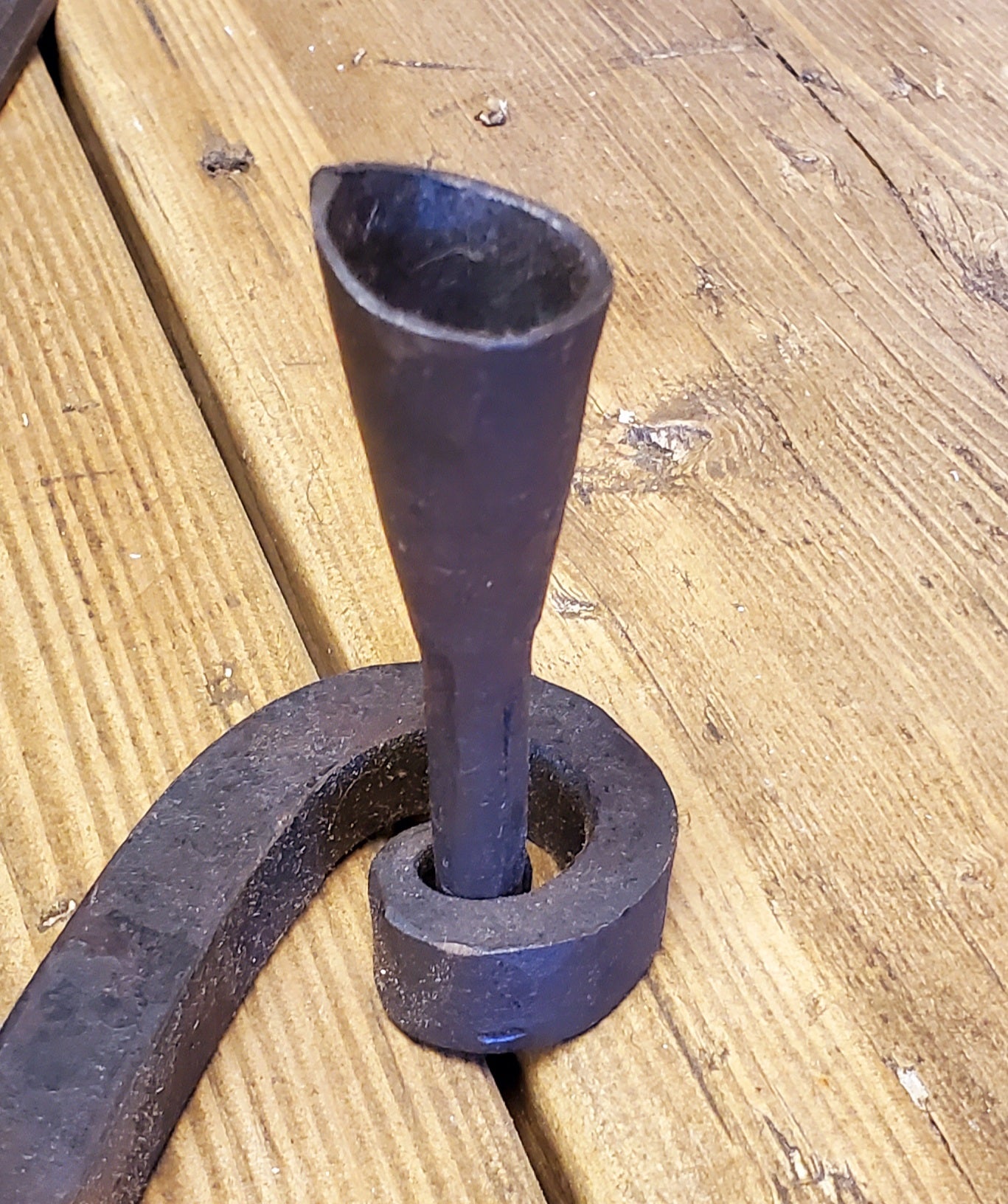 Candle Holder Spike - Hand Forged 4" - Spearhead Collection - Lighting - Candle Holders