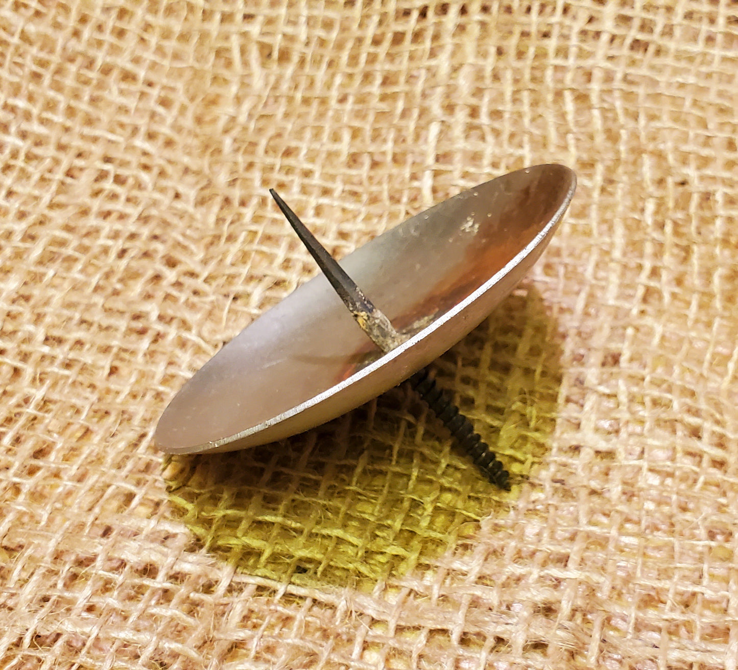 Candle Base Holder - 3" Screw-In Pressed Steel - Spearhead Collection - Lighting - Candle Holders, Country Farmhouse, Home Decor