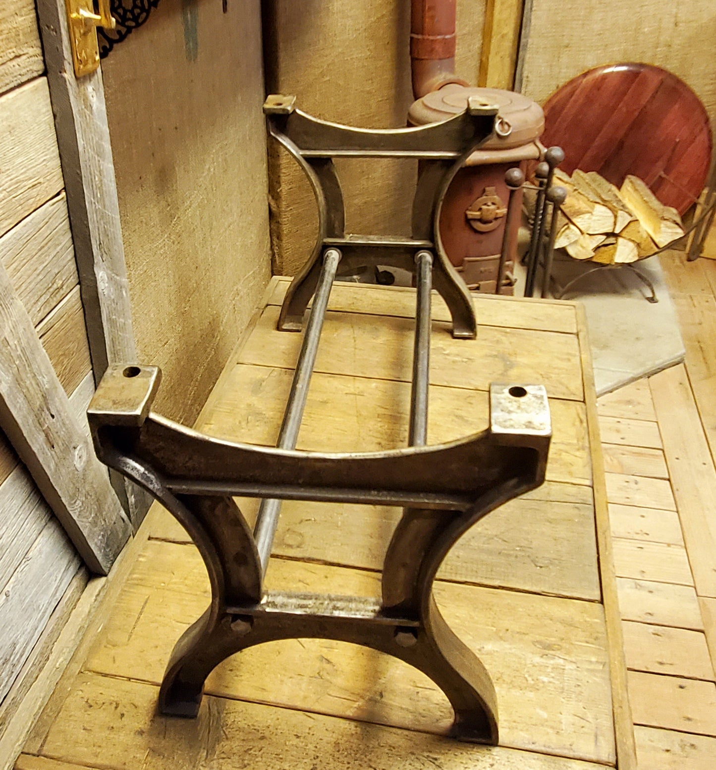 Anlaby - Vintage Antique Iron Coffee Table Frame (No Top) - Spearhead Collection - Benches & Tables - Benches Stools & Tables
