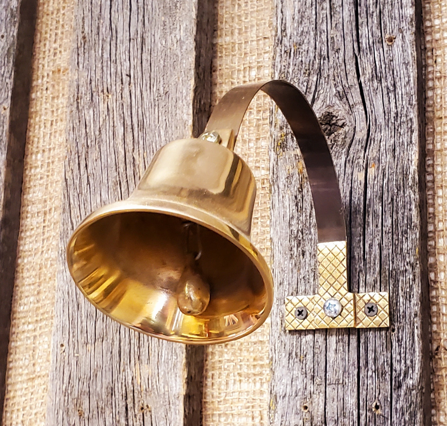 Brass Door Bell - On Spring Steel