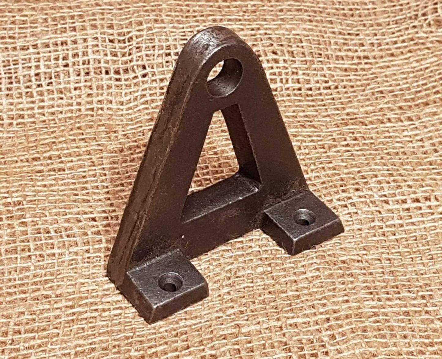 A-shape Wheel Axle Bracket 4" Antique Iron - Spearhead Collection -  - Axles, D.I.Y. - Do It Yourself Projects, Hardware, Heavy Duty, Industrial hardware, Misc. Brackets & Fittings, Supports