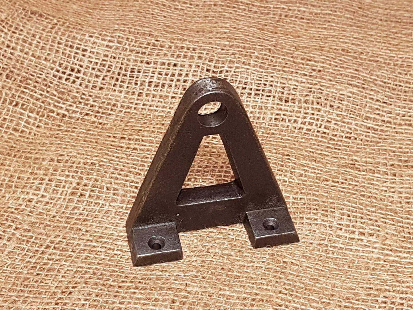 A-shape Wheel Axle Bracket 4" Antique Iron - Spearhead Collection - - Axles, D.I.Y. - Do It Yourself Projects, Hardware, Heavy Duty, Industrial hardware, Misc. Brackets & Fittings, Supports