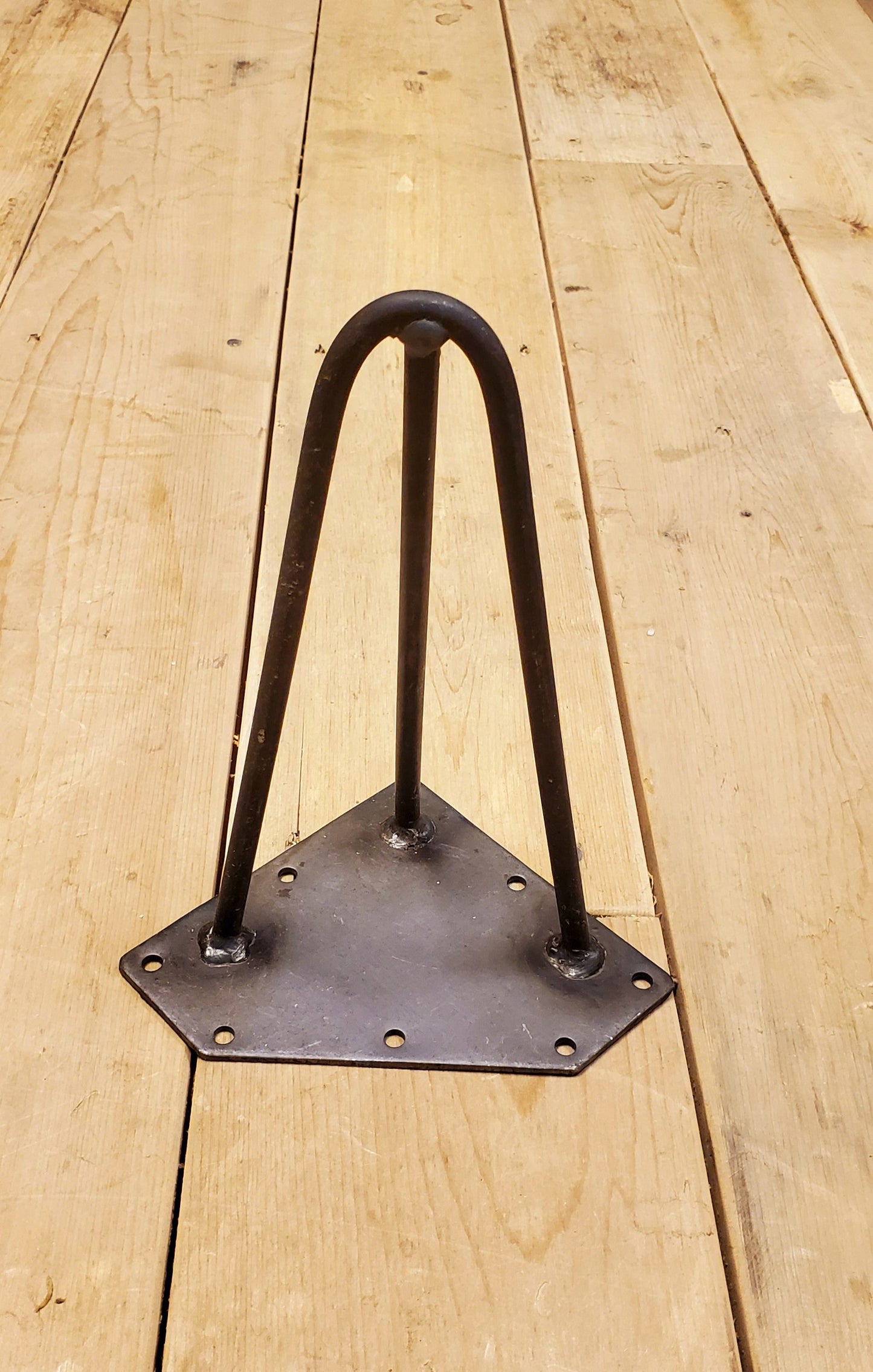 Hairpin Leg Support - 3 Prong - Antique Iron - Range from 4" to 36"