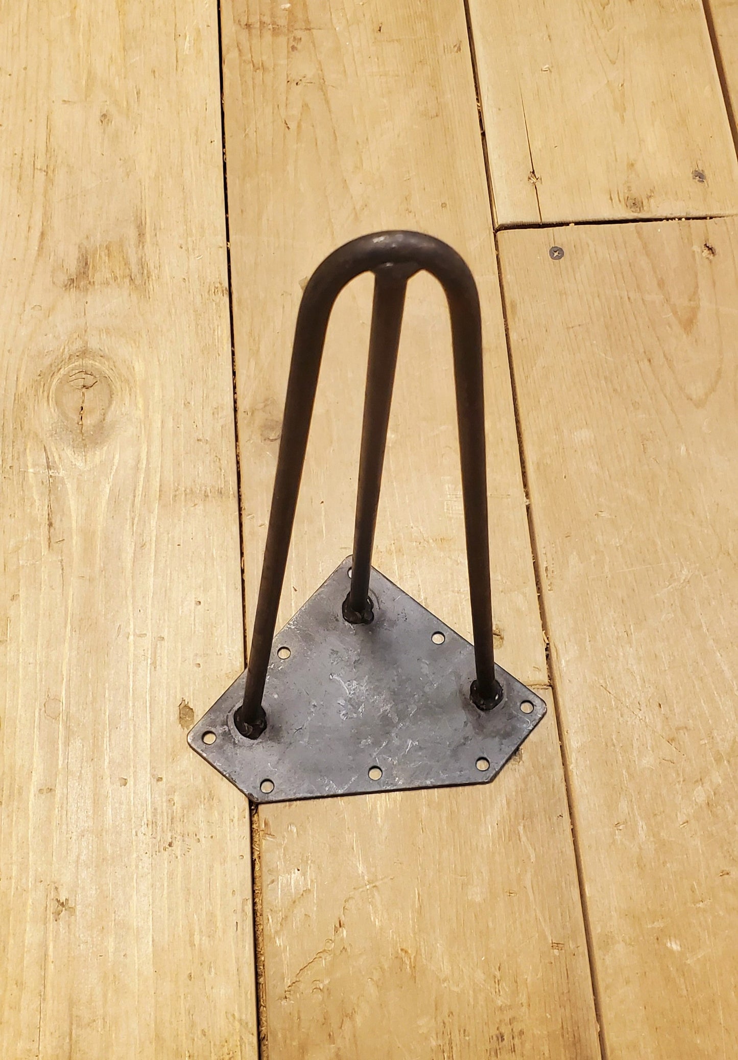 Hairpin Leg Support - 3 Prong - Antique Iron - Range from 4" to 36"