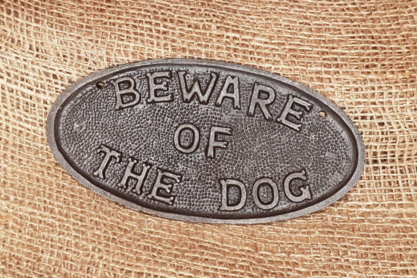 Beware of the Dog - Spearhead Collection - Plaques and Signs - Exterior Decor, Gift Ideas, Home Decor, Plaques and Signs