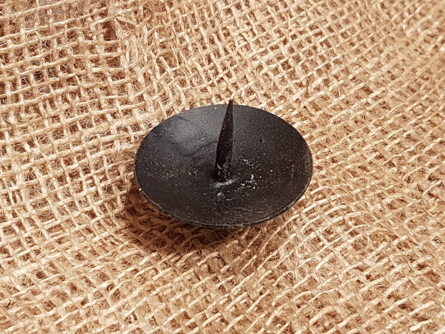 Candle Base Holder - 2" Screw-In Pressed Steel Black - Spearhead Collection - Lighting - Candle Holders, Home Decor
