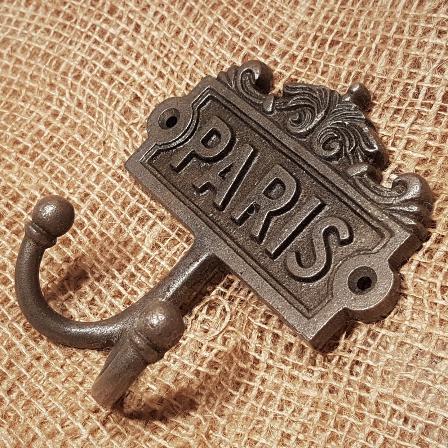 Double Robe Paris Plaque Hook - Spearhead Collection - Double Robe Hooks - Double Hooks, Hat and Coat Hooks, Hooks, Victorian