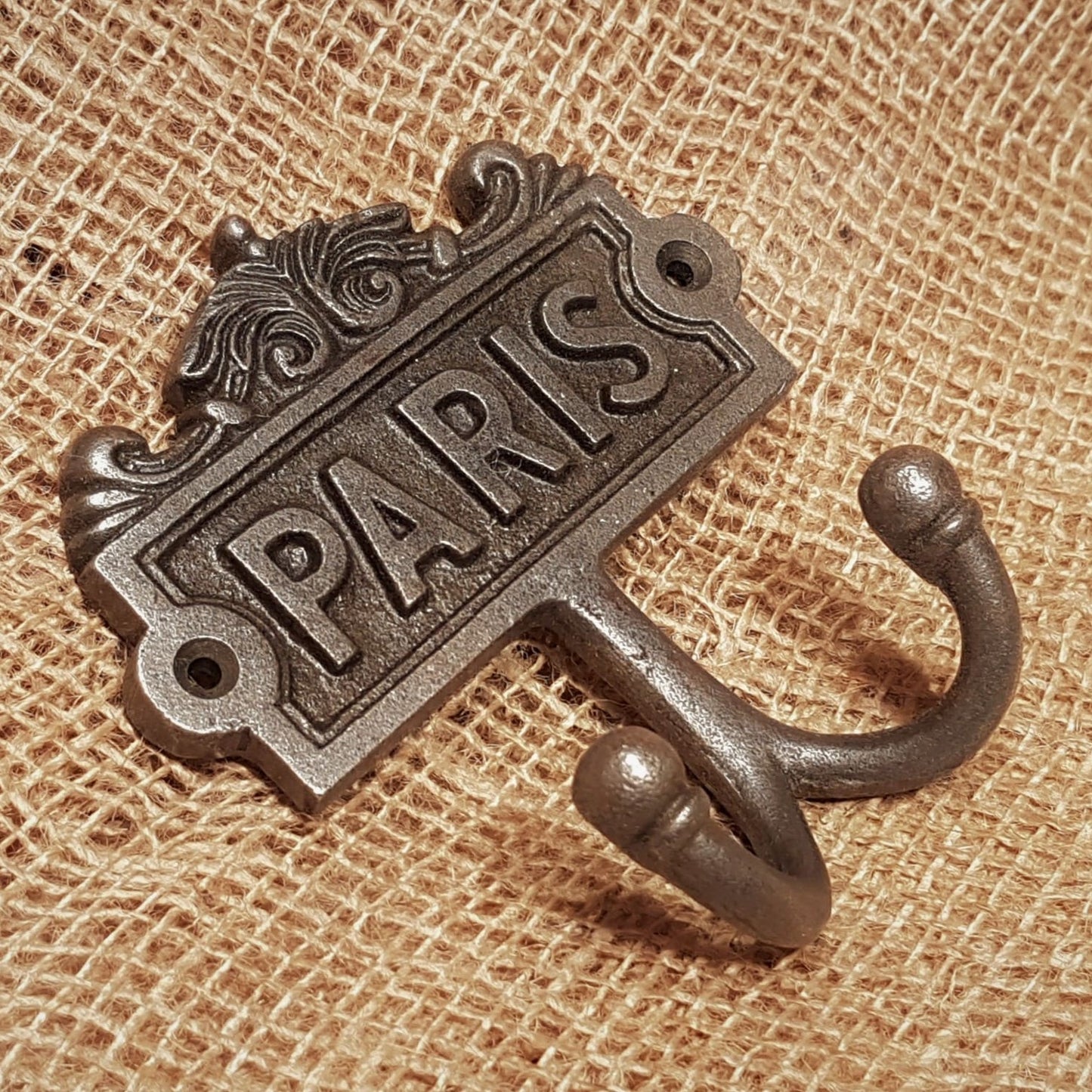 Double Robe Paris Plaque Hook - Spearhead Collection - Double Robe Hooks - Double Hooks, Hat and Coat Hooks, Hooks, Victorian