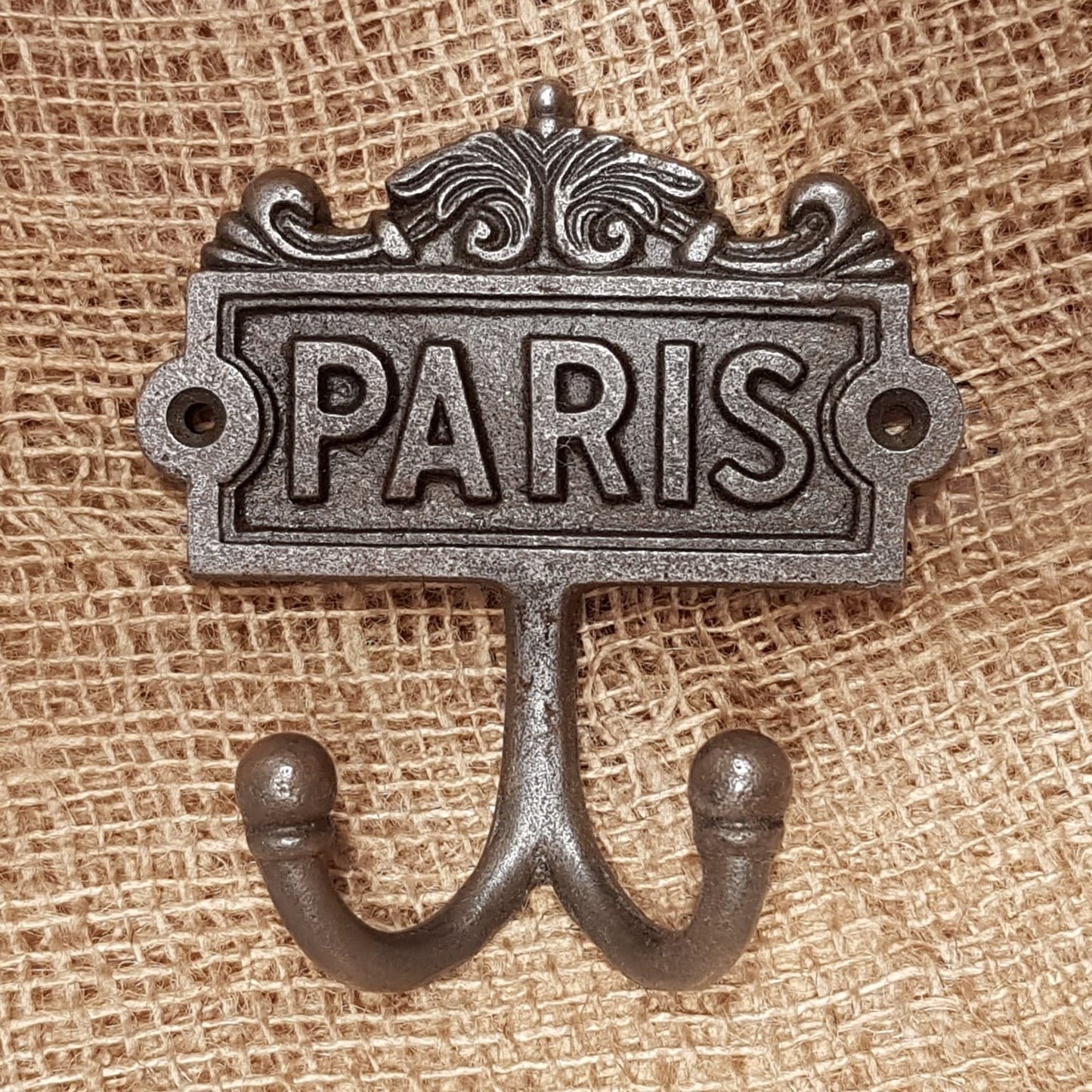 Double Robe Paris Plaque Hook - Spearhead Collection - Double Robe Hooks - Double Hooks, Hat and Coat Hooks, Hooks, Victorian