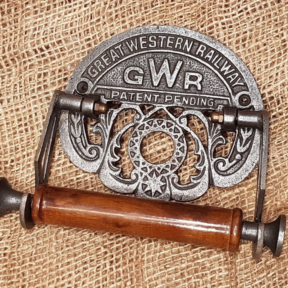 G.W.R. Vintage Toilet Paper Holder - Spearhead Collection - Toilet Paper Holders - Bathroom Decor, Home Decor, Made in England, Toilet Paper Holders