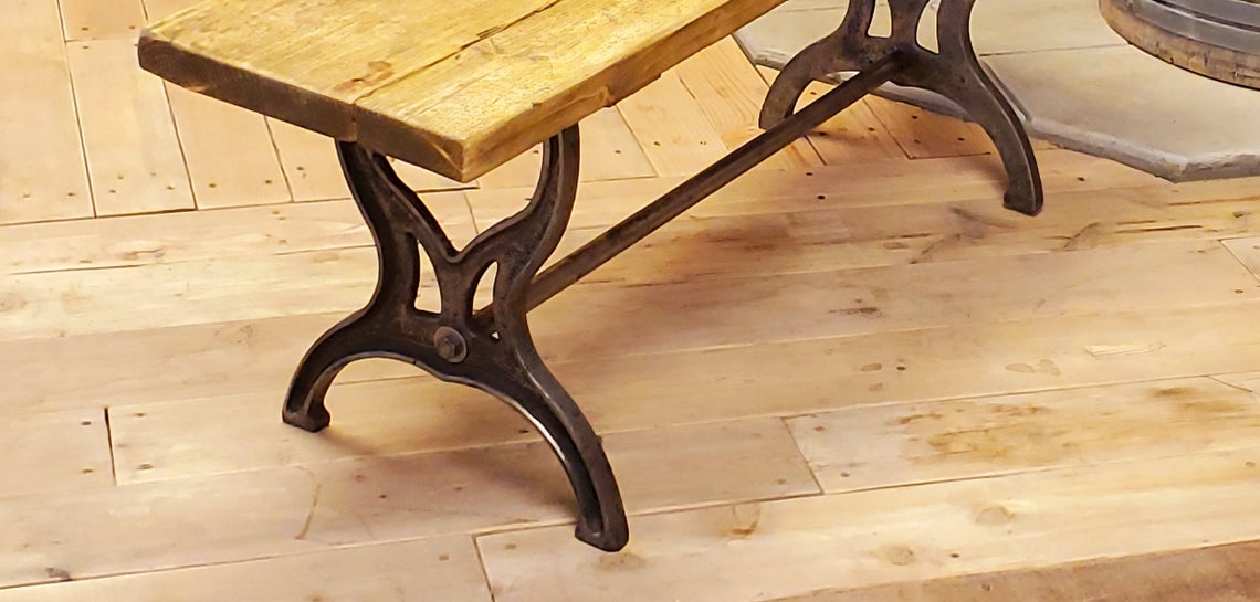Hardwick - Antique Iron Coffee Table / Bench kit (No Top) - Spearhead Collection - Benches & Tables - Benches Stools & Tables