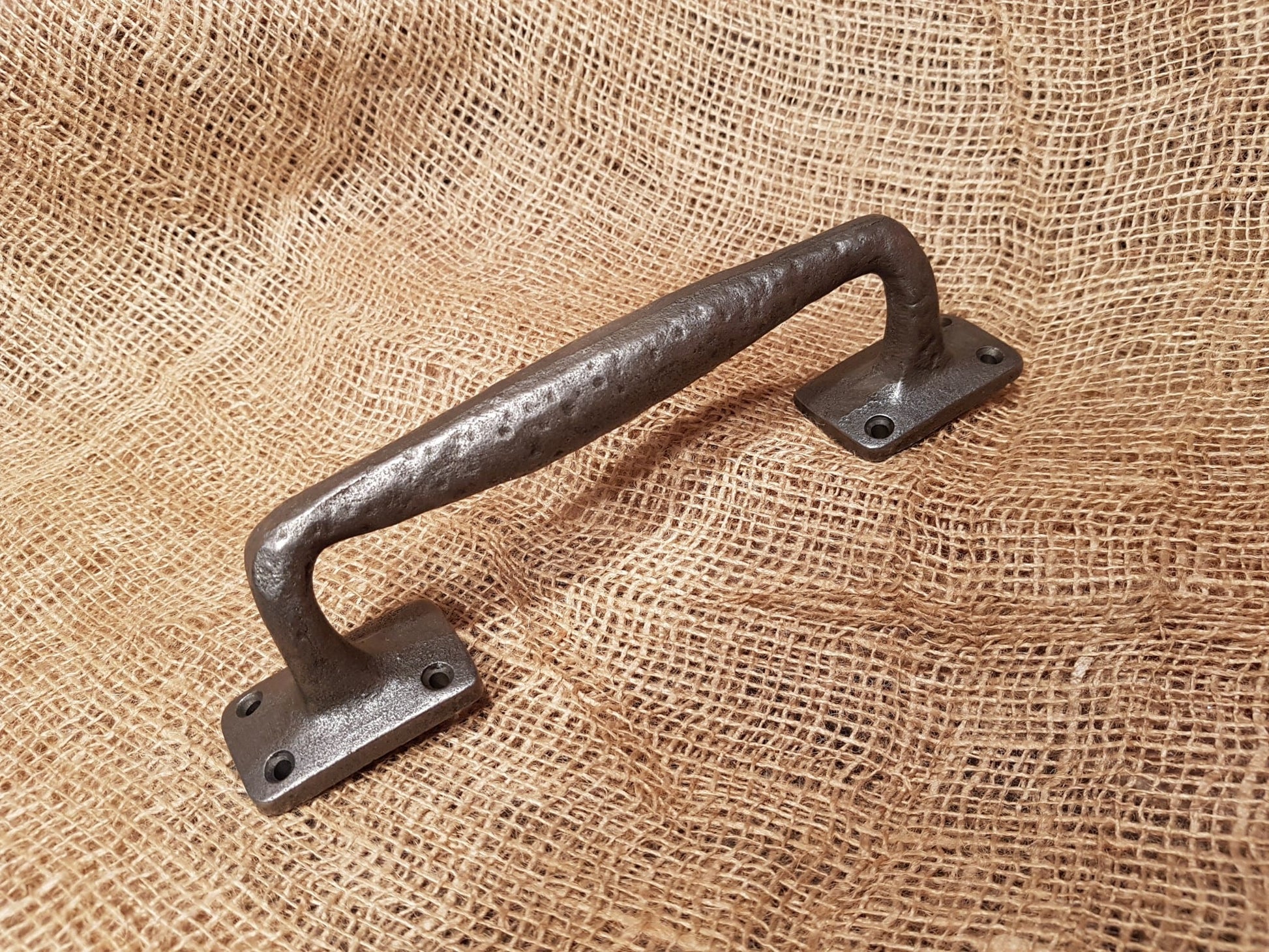 Door Handle - Heavy-Duty Barn Door - Antique Iron 10" - Spearhead Collection - Barn Door Handles - Barn Door Handles, Barn Restoration, Door Hardware, Entryway Hardware, Hardware, Heavy Duty