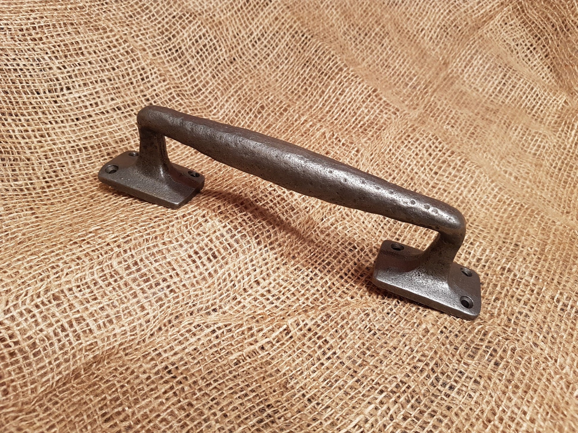 Door Handle - Heavy-Duty Barn Door - Antique Iron 10" - Spearhead Collection - Barn Door Handles - Barn Door Handles, Barn Restoration, Door Hardware, Entryway Hardware, Hardware, Heavy Duty