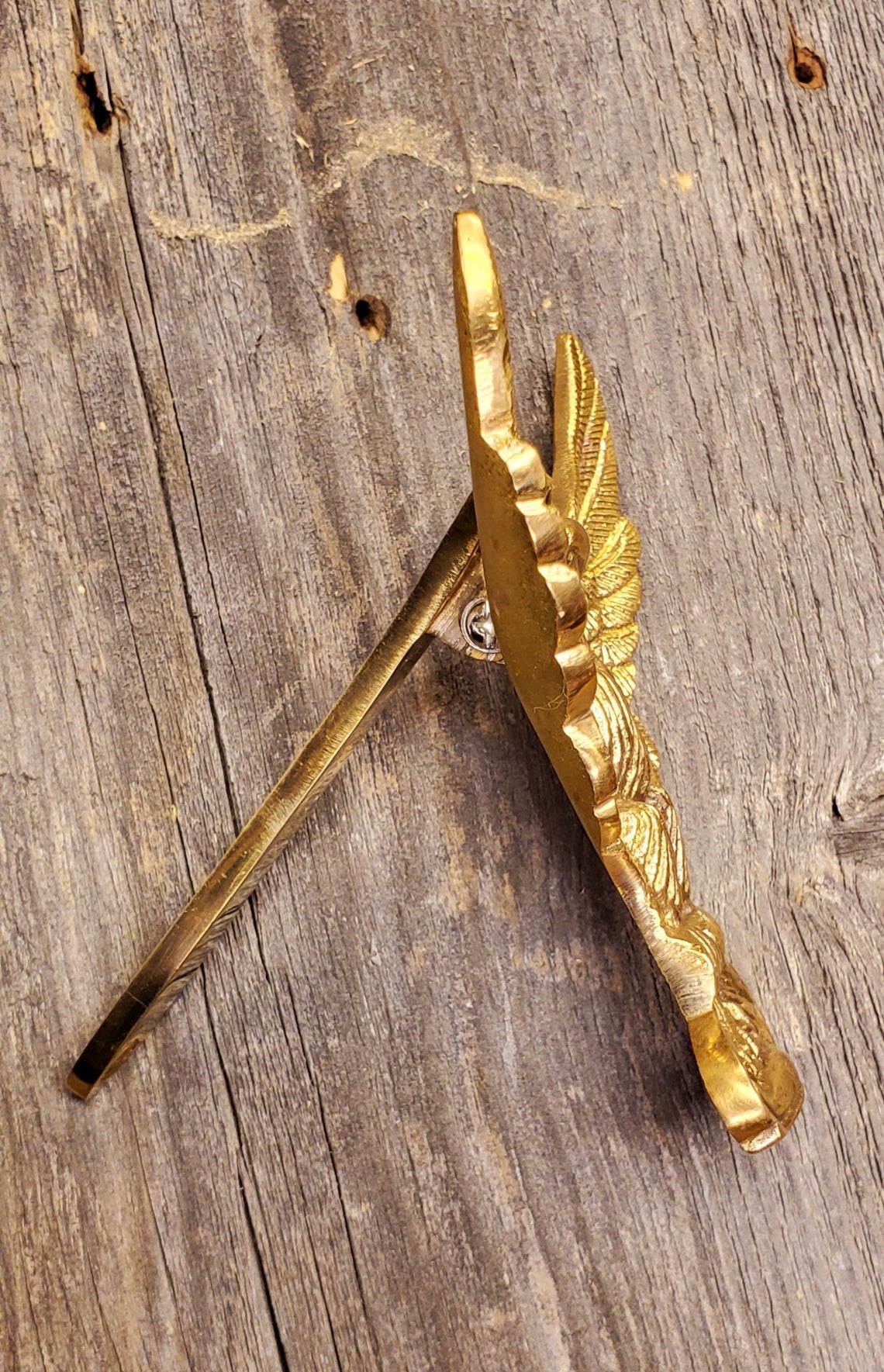 Door Knocker - Brass Golden Eagle - USA - Spearhead Collection - Door & Gate Entryway Hardware - Brass, Door and Entry Way Accessories, Exterior Decor