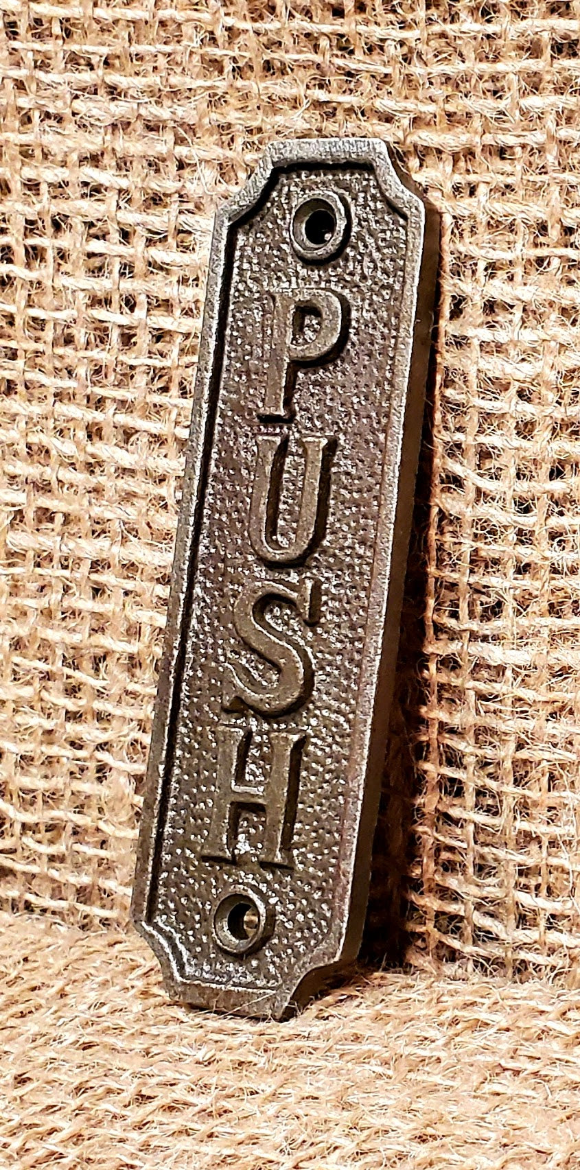 PUSH plaque (Push n Pull) - Spearhead Collection - Plaques and Signs - Home Decor, Office Decor, Plaques and Signs