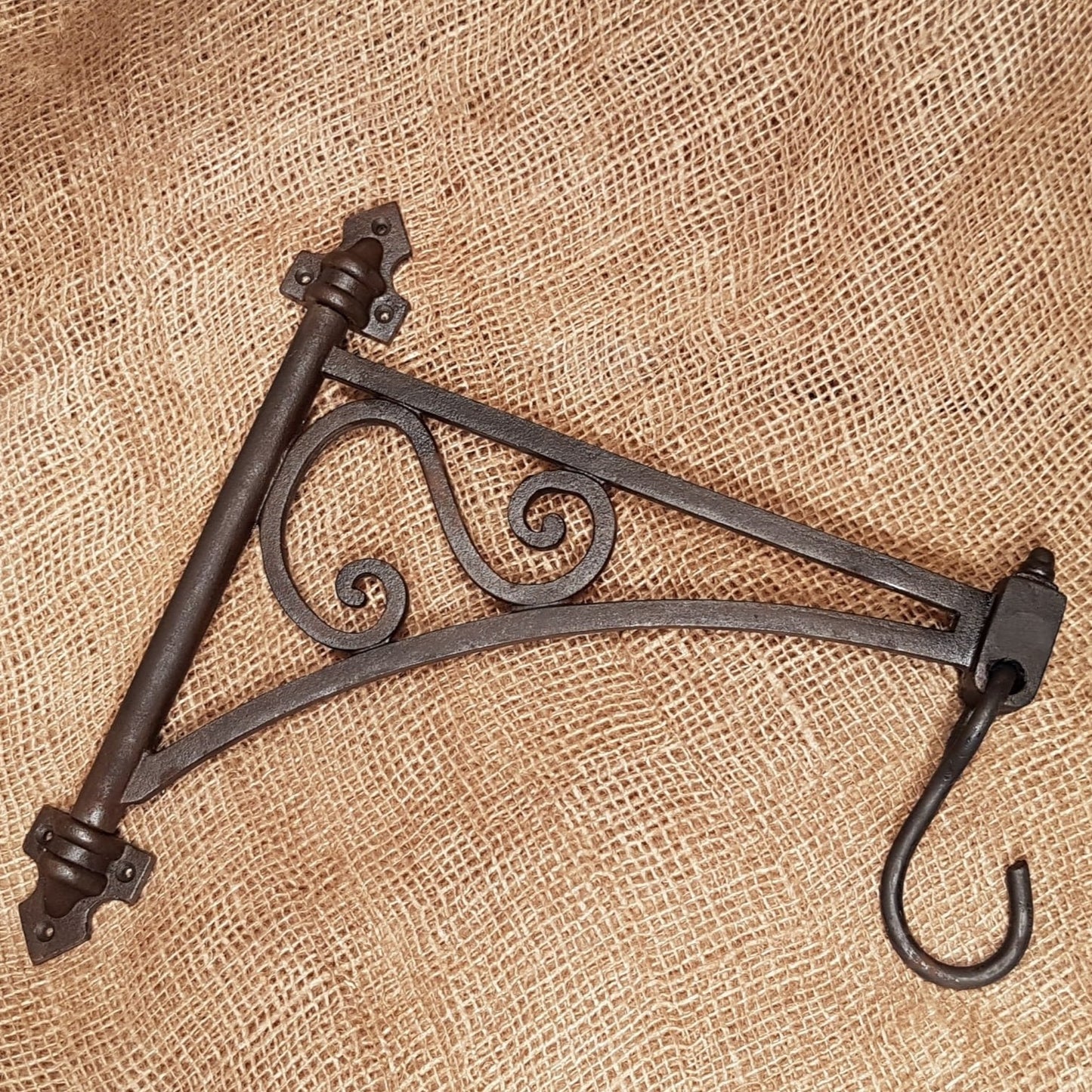 Swivel Bracket 12" Antique Iron - Spearhead Collection - - Brackets, Exterior Decor, Hanging Sign Bracket, Misc. Brackets & Fittings