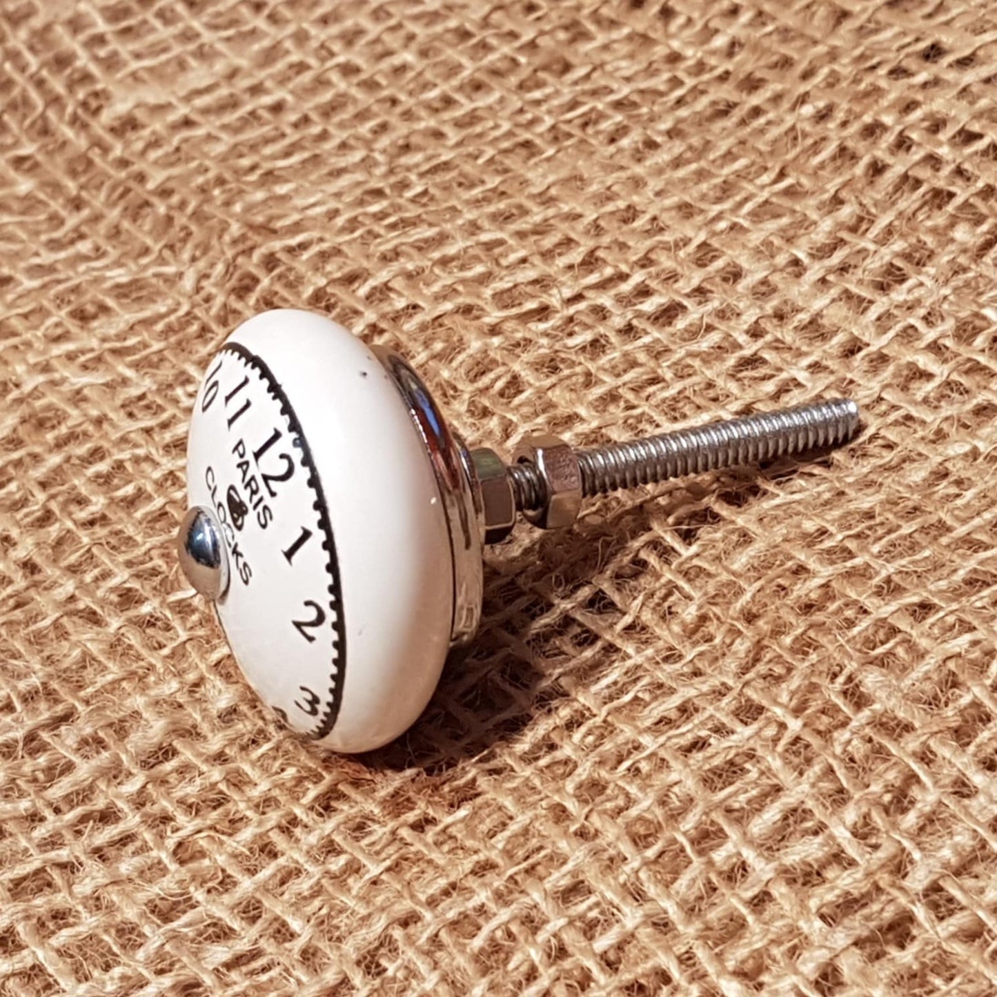 Paris Clocks - Ceramic Drawer Knob - Spearhead Collection - Drawer Knobs - Ceramic, Drawer Knobs, Hardware, Millwork Hardware
