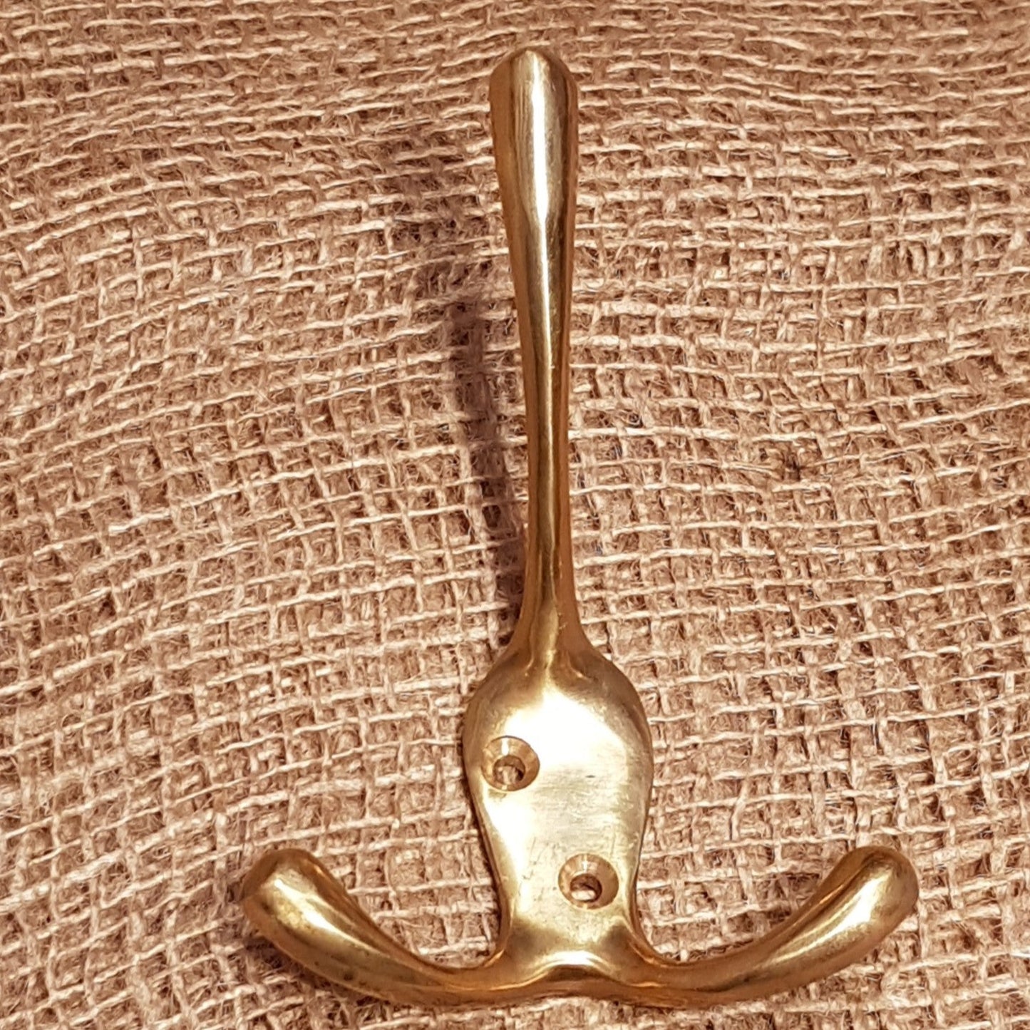 Triple Robe Hook - Polished Brass - Spearhead Collection - Triple Robe Hooks - Brass, Hooks, Triple Hooks