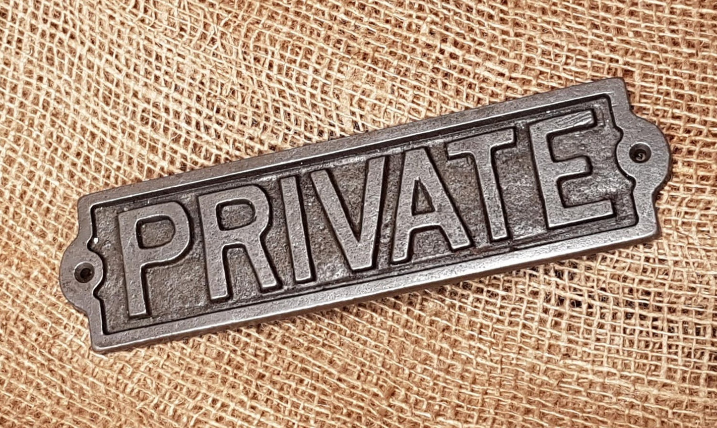 PRIVATE - Spearhead Collection - Plaques and Signs - Home Decor, Office Decor, Plaques and Signs