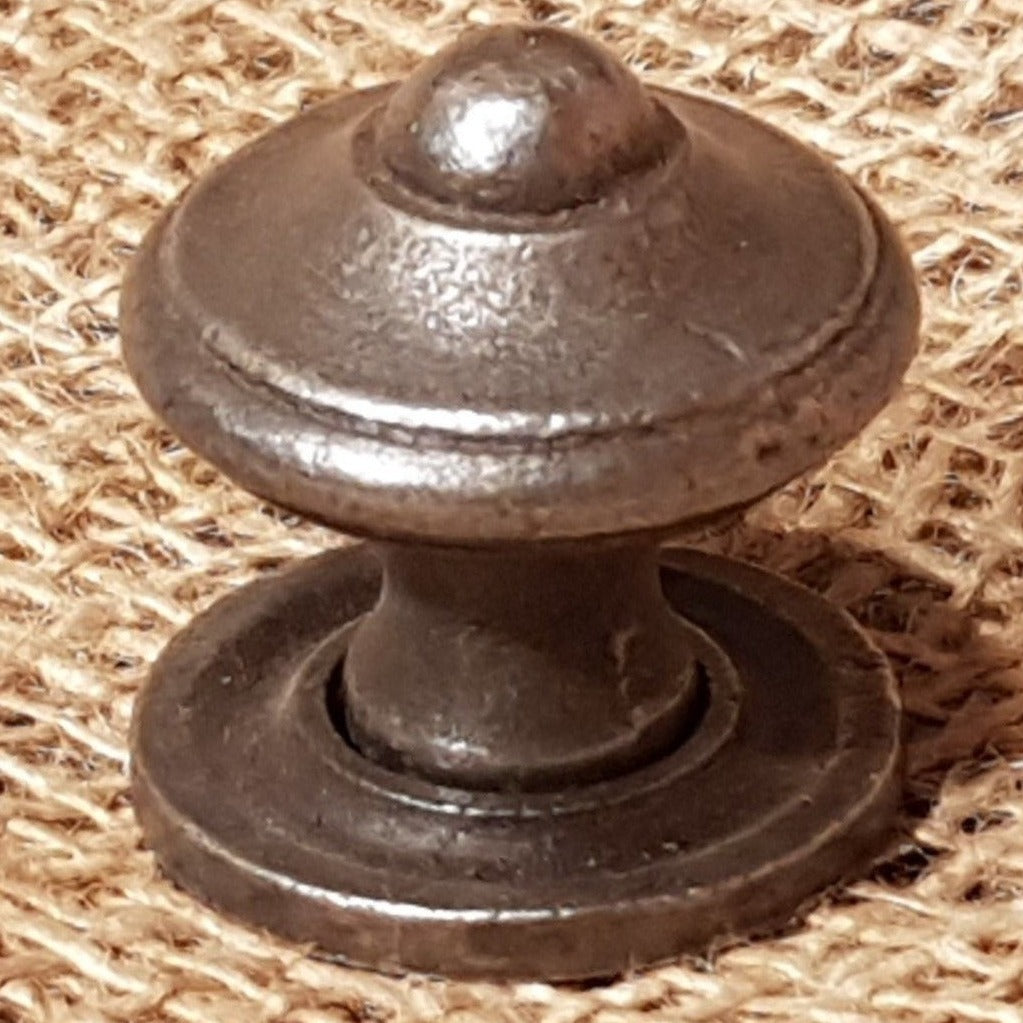 Victorian Round with Back Plate - Drawer Knob - Spearhead Collection - Drawer Knobs - Drawer Knobs, Hardware, Millwork Hardware, Victorian