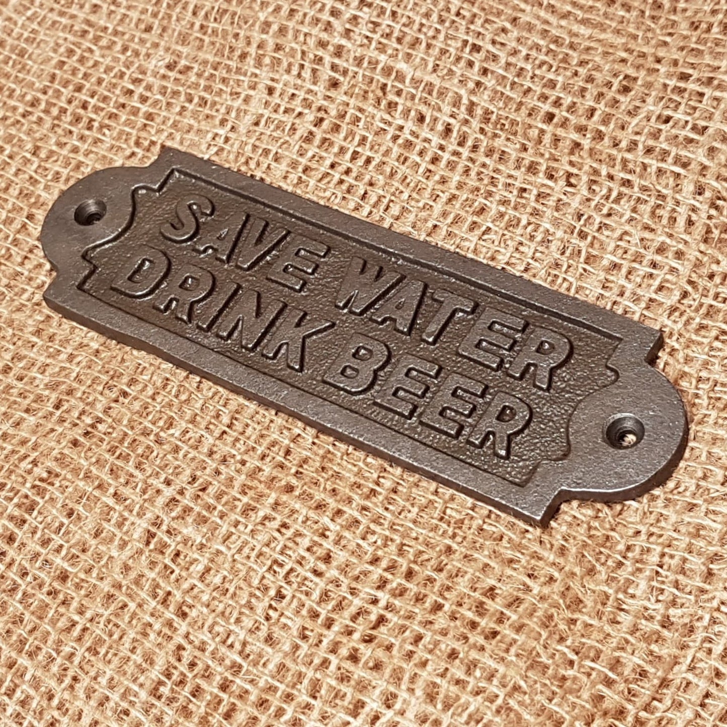 Save Water - Drink Beer - Spearhead Collection - Plaques and Signs - Country Farmhouse, Plaques and Signs