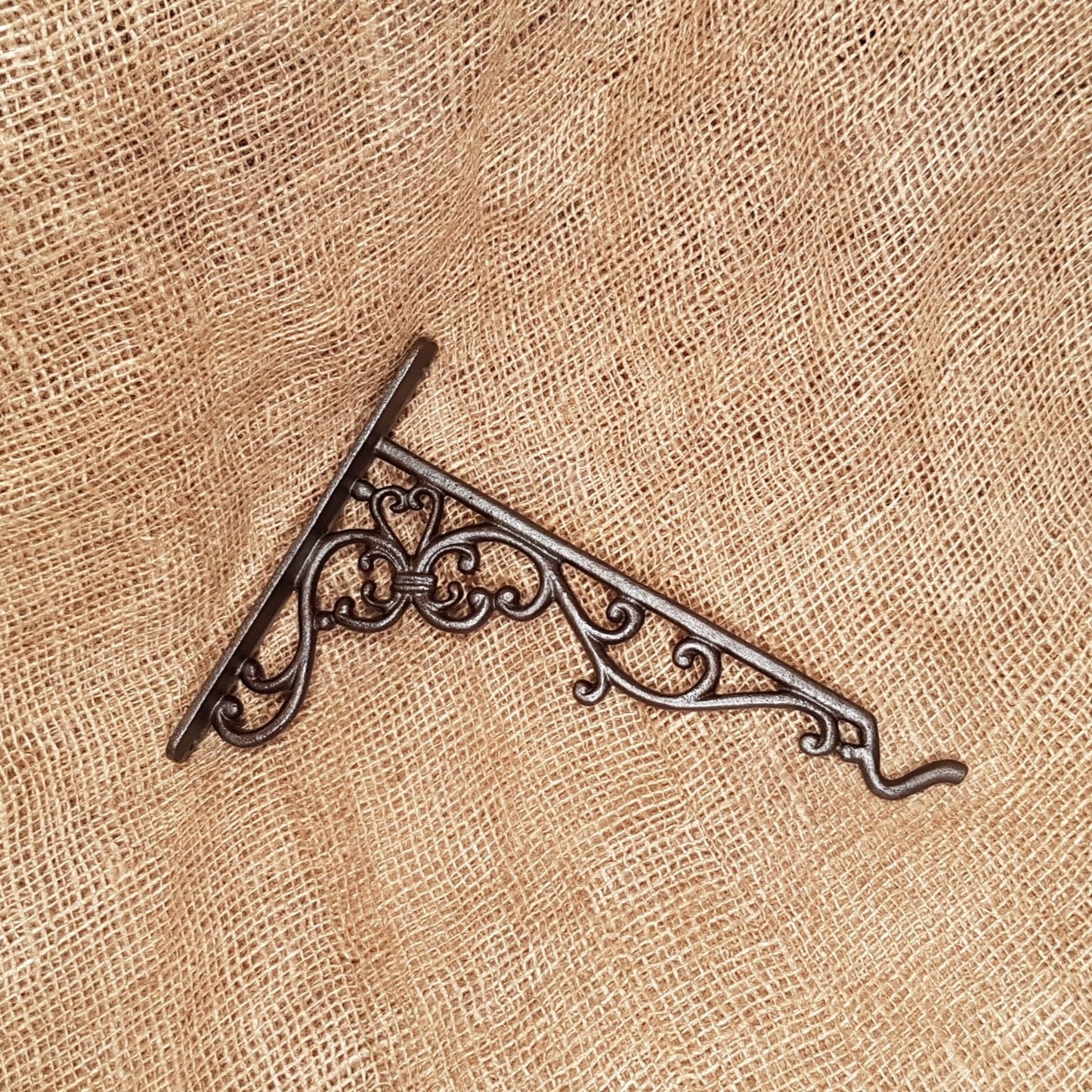 The Elverley Scroll Bracket with Hook End - Spearhead Collection - Misc. Brackets - Brackets, Exterior Decor, Hanging basket bracket, Hardware, Hooks, Support Brackets