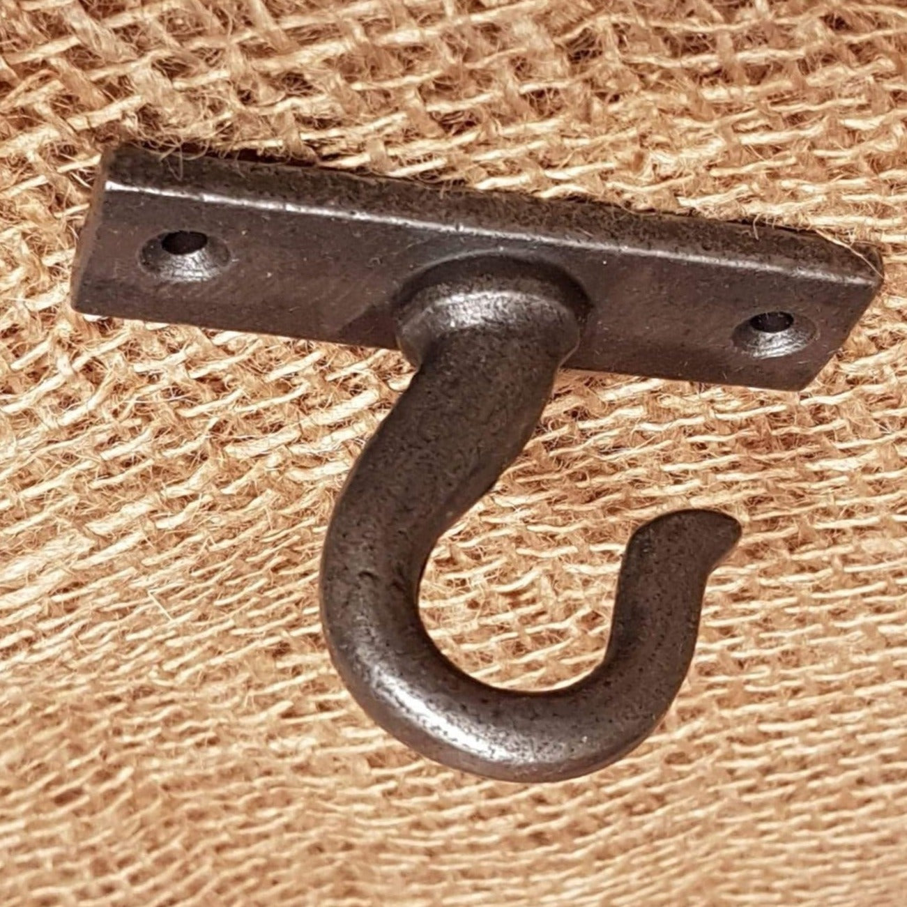 Ceiling Flange Hook - Square plate 2" - Spearhead Collection - Lighting - Barn Restoration, Hardware, Hooks, Industrial hardware, Single Hooks
