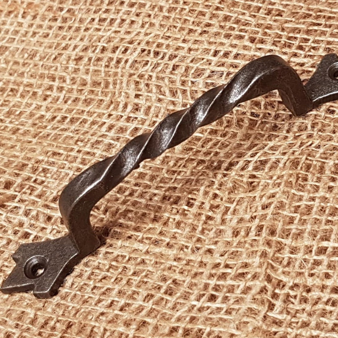 Gothic Twisted Pull Handle 6" Antique Iron - Spearhead Collection - Pull Handles - Pull Handles