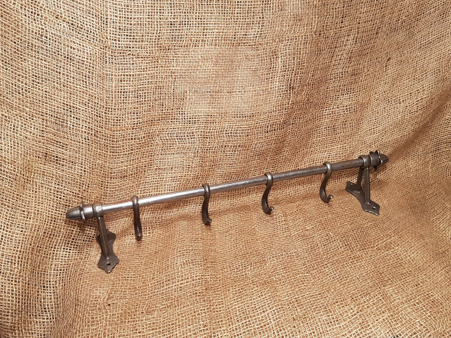 Vintage Hook Rail - 20" - Spearhead Collection - Rails & Rings - Hardware, Home Decor, Hook Rails, Hooks, Kitchen Decor, Rails Rings & Eye Loops, Rods and Rails