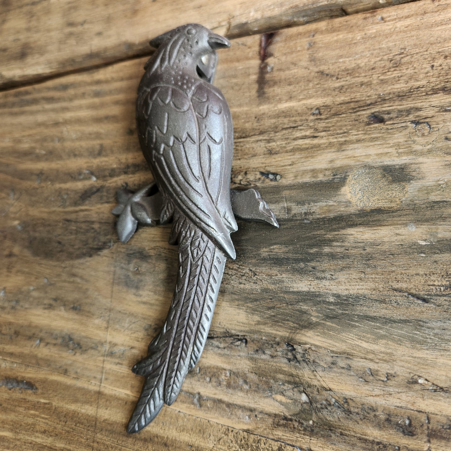 Door Knocker BIRD OF PARADISE PARROT Cast Antique Iron 200mm