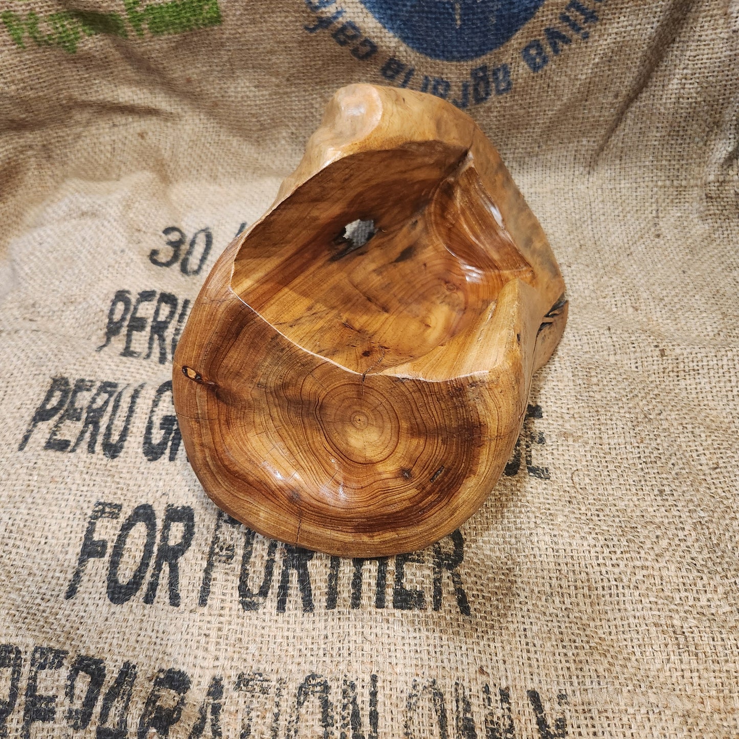 One of a Kind Reclaimed Wood - 1 Wine Bottle Holder from trees cut down from a forest fire.