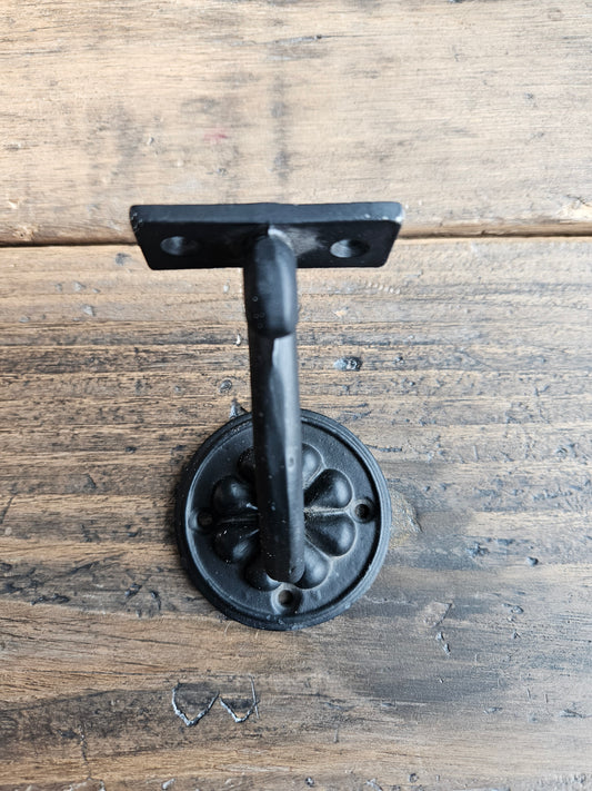 Hand Rail Bracket FLOWER 3" - Cast Iron - 2 Finishes