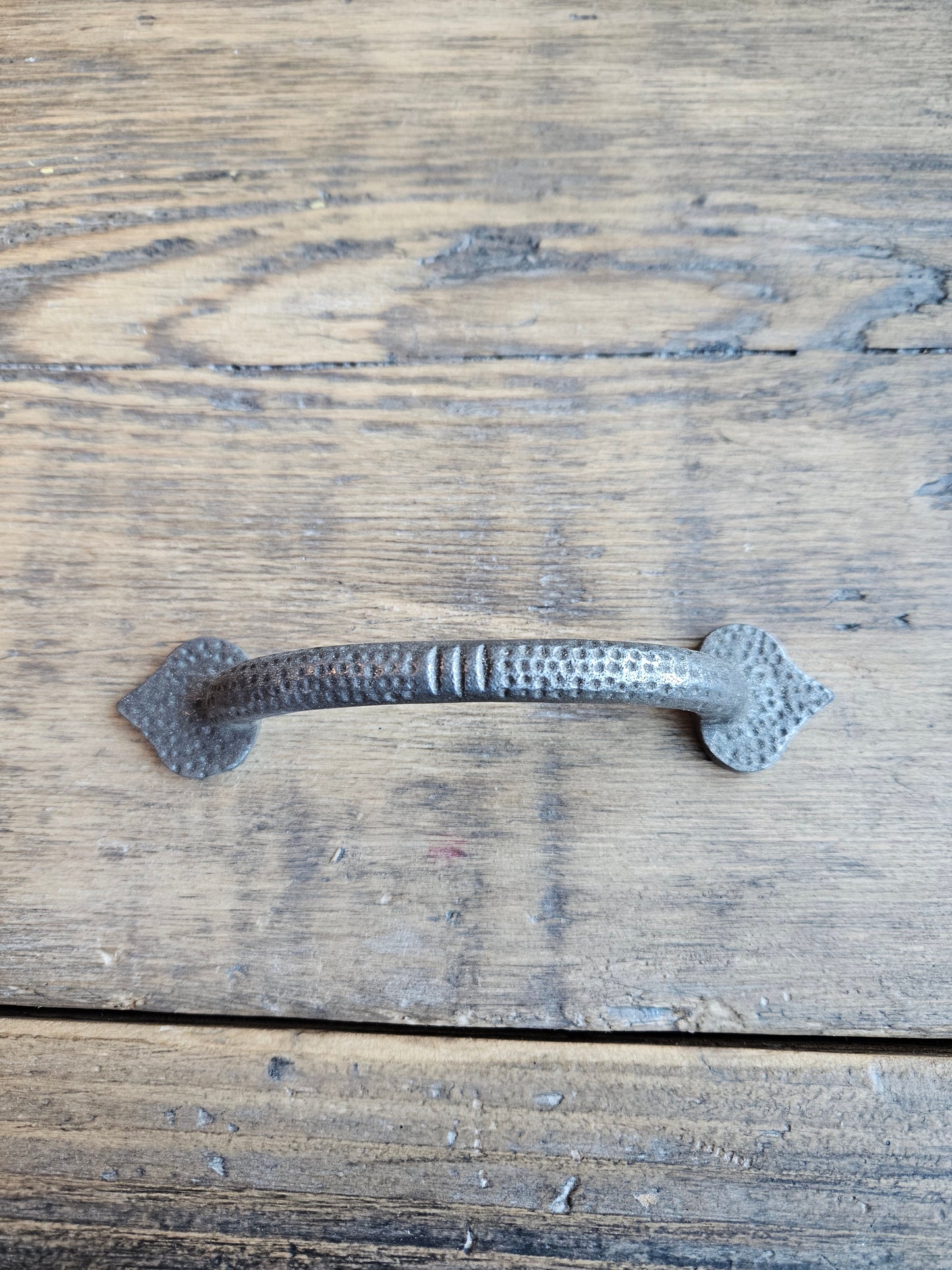 Pull Handle Spearhead Shape Cast Antique Iron 150mm