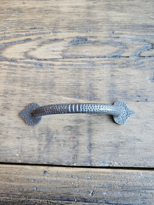 Pull Handle Spearhead Shape Cast Antique Iron 150mm
