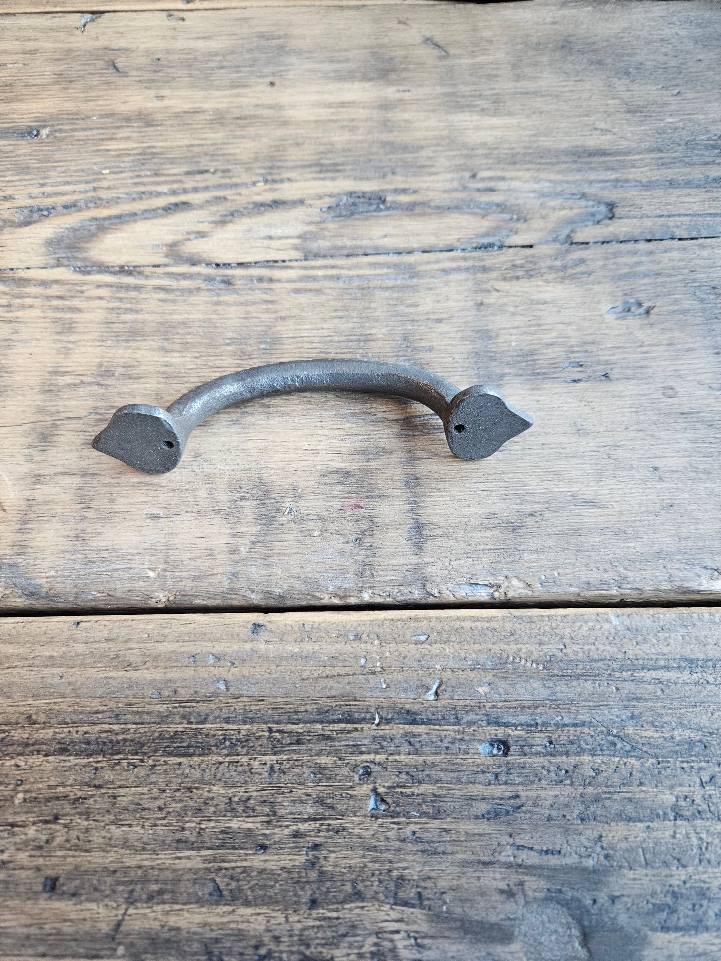 Pull Handle Spearhead Shape Cast Antique Iron 150mm