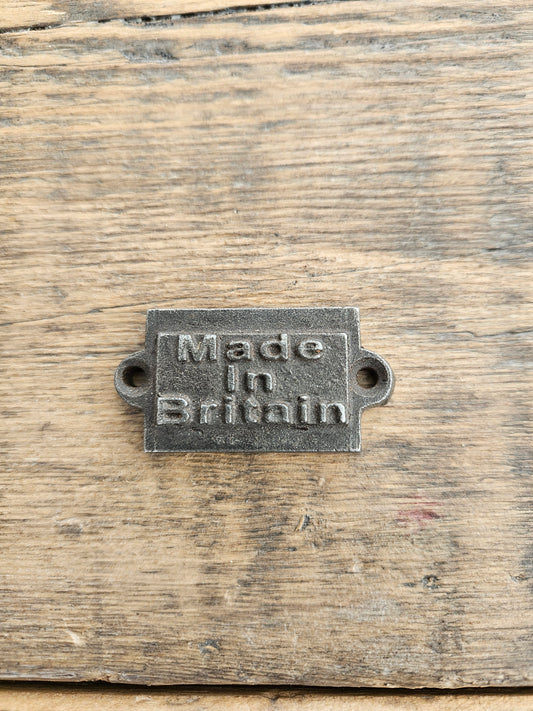 Made in Britain Plaque