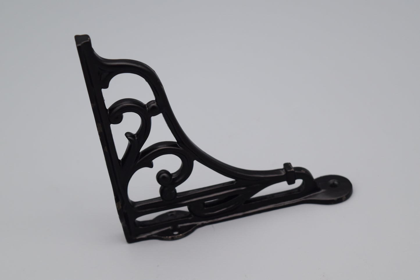 Heritage Antique Iron Bracket - Black -  7″ x 7.75″
