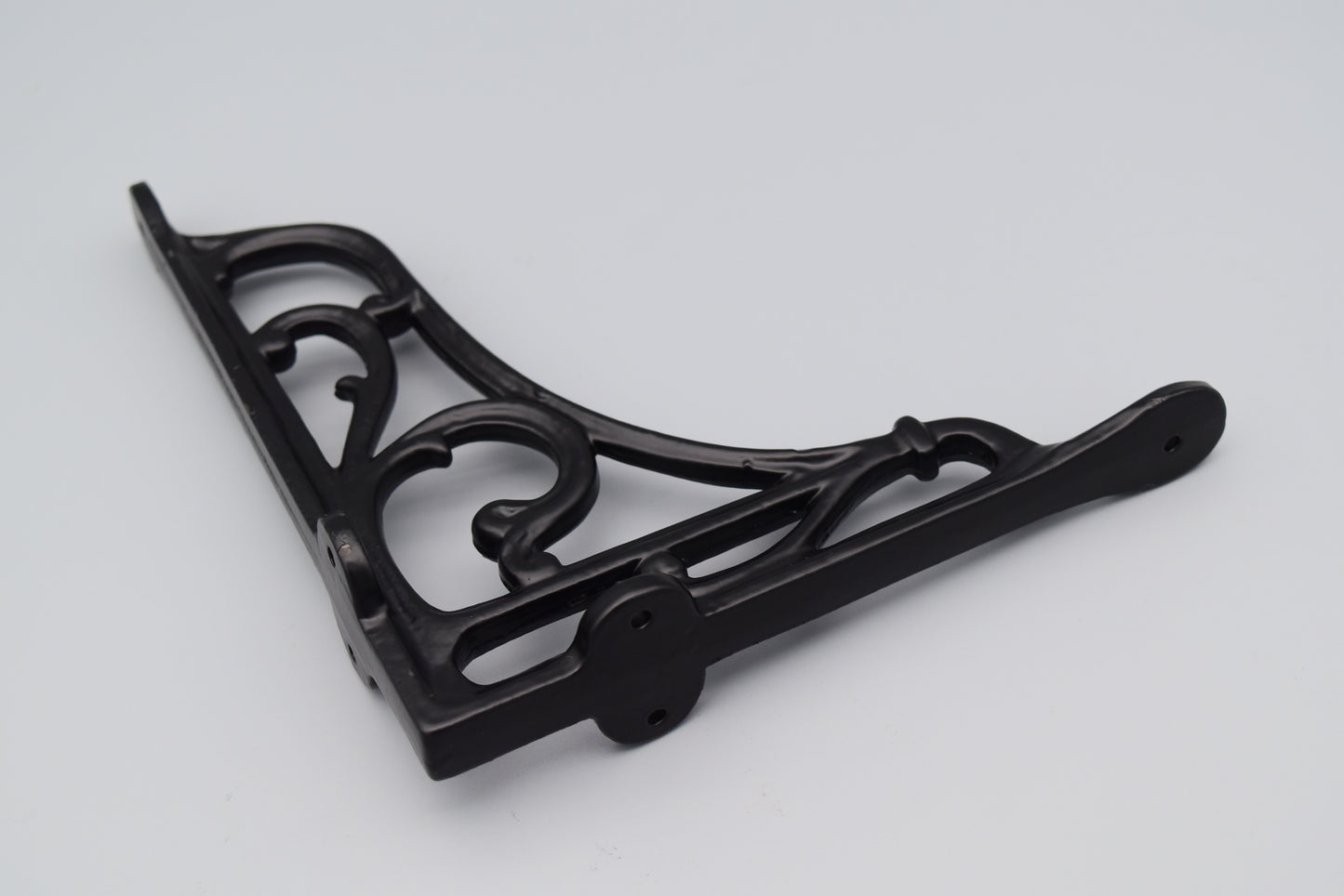 Heritage Antique Iron Bracket - Black -  7″ x 7.75″