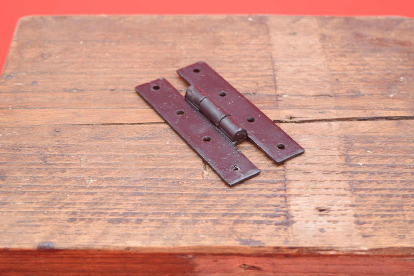 H Hinge Hand Forged Iron Black Beeswax 102mm - 4"