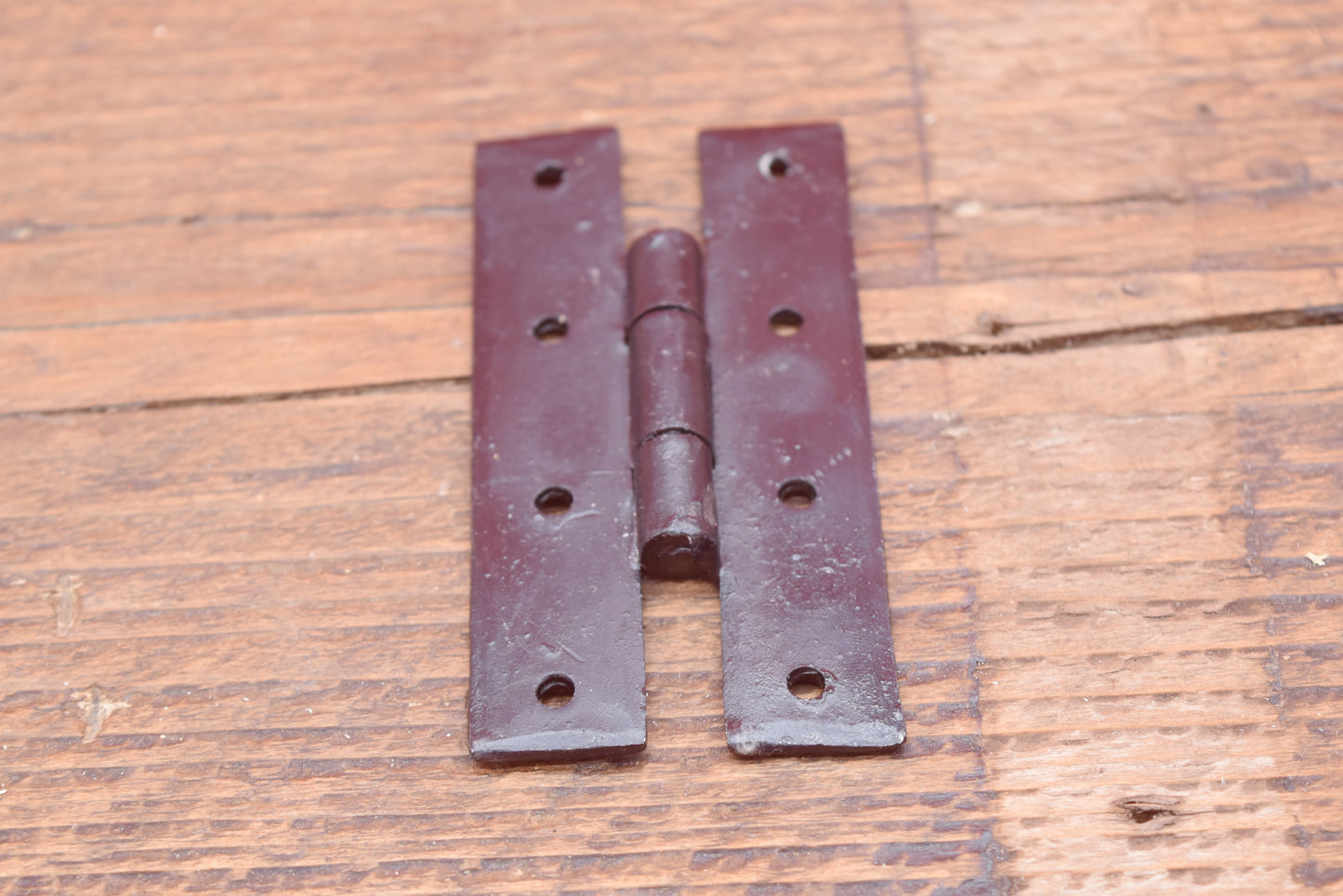 H Hinge Hand Forged Iron Black Beeswax 102mm - 4"