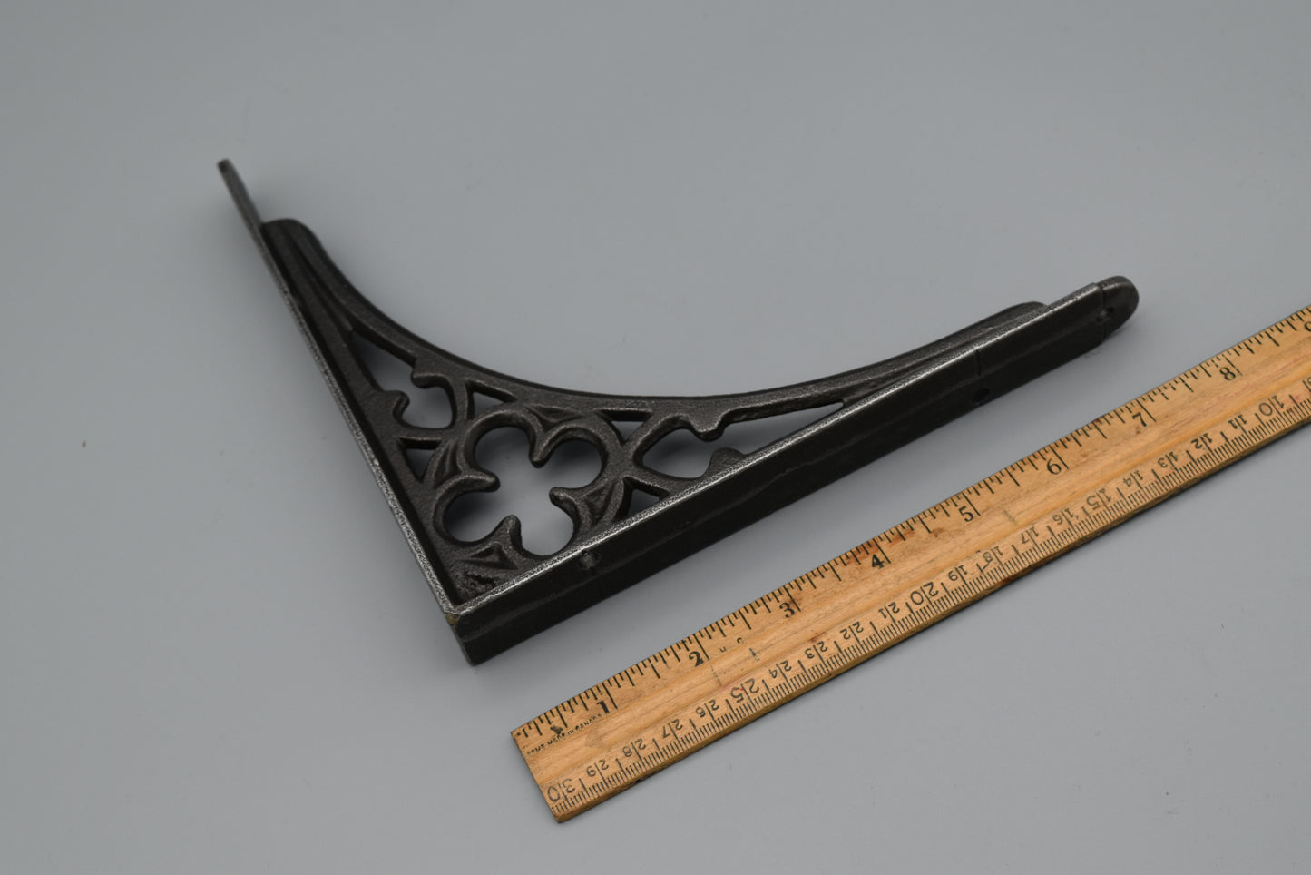 The Gothic vintage antique iron Plain Shelf Bracket 7" By 8"