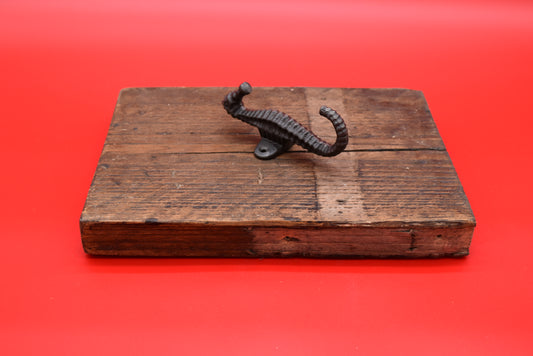 SEAHORSE Cast Antique Iron Hook